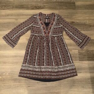 Anthropologie‎ Maeve Naomi Tunic Dress Womens S Embroidered Boho